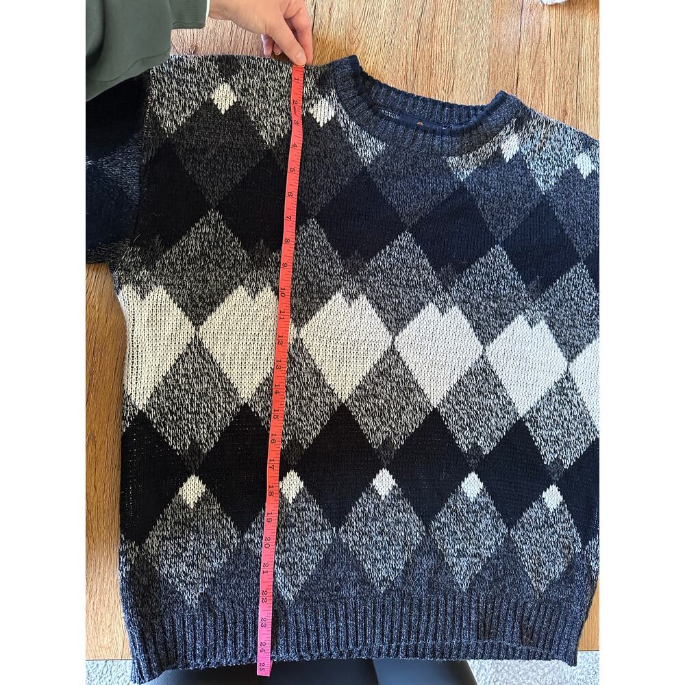Puritan Vintage Argyle Sweater Size Large - Picture 4 of 4